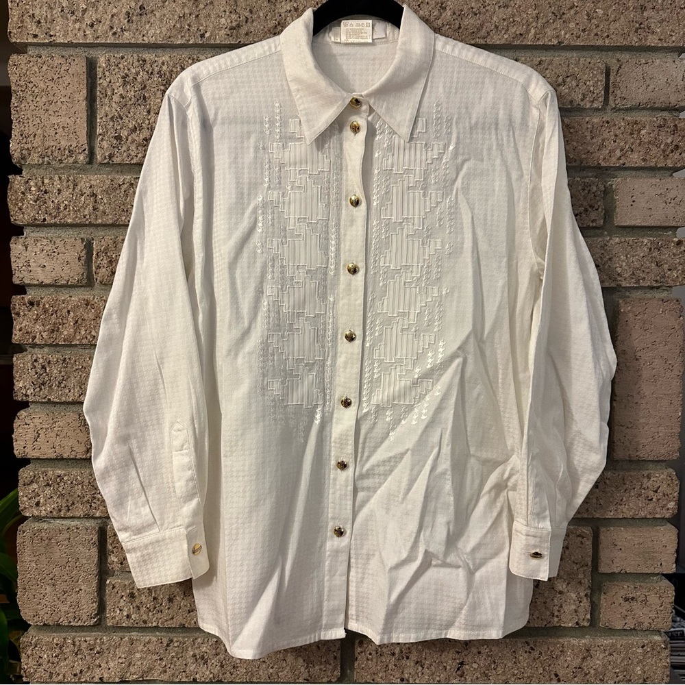 ESCADA white button down shirt